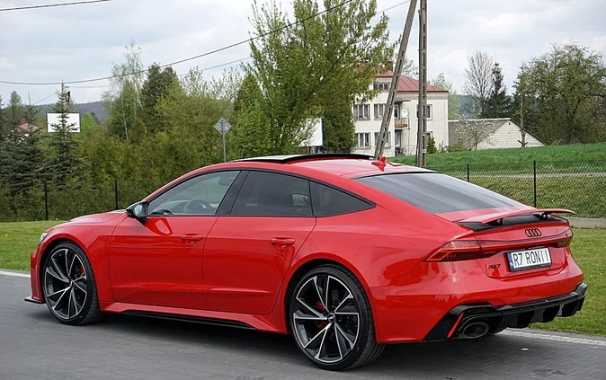 Audi RS7 cena 549000 przebieg: 39800, rok produkcji 2020 z Dynów małe 781